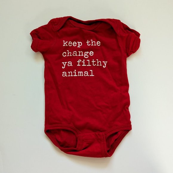 Zoe Creative Co Other - Home Alone Onesie "Keep the change ya filthy animal" 12 Months Zoe Creative Co
